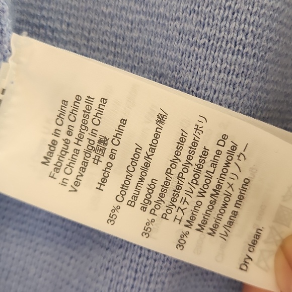 J.CREW Wool Blend Sophie Open Front Sweater Blazer Patch Pockets, size XL - Picture 10 of 11